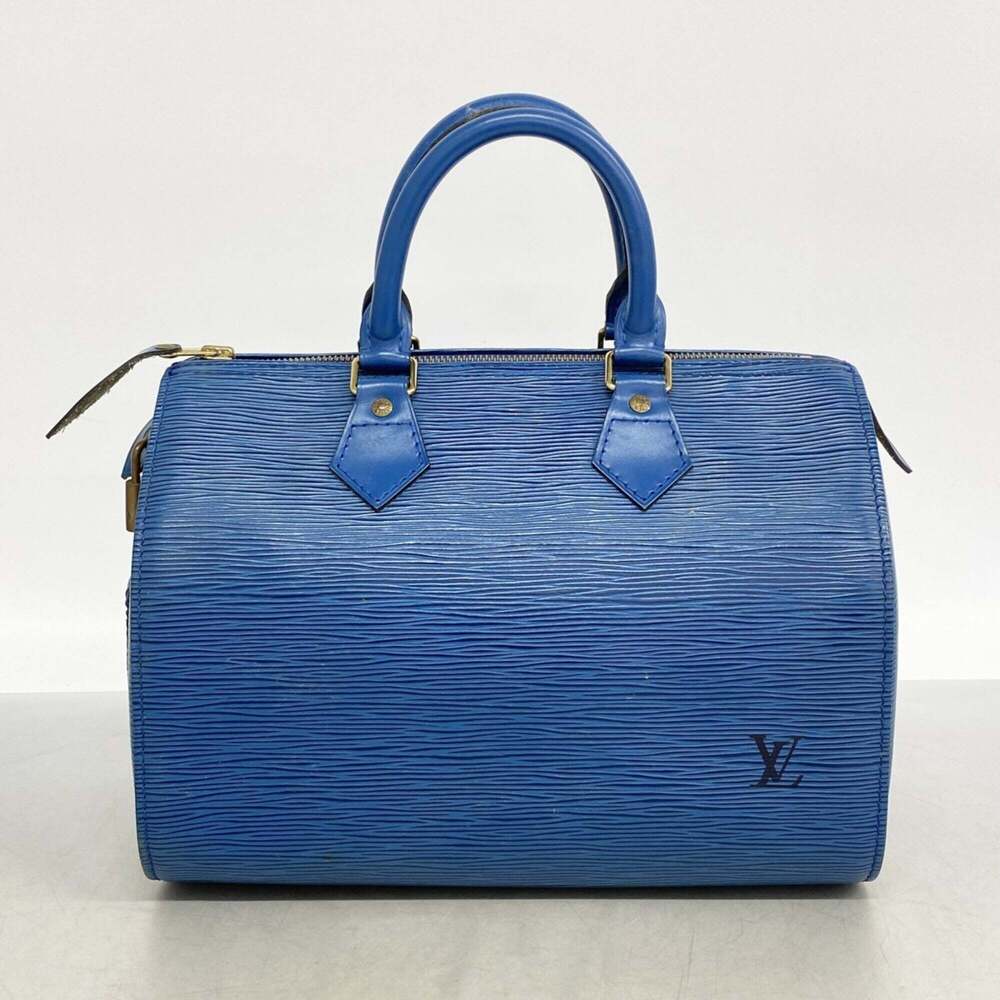 Louis Vuitton Epi Speedy 25 Handbag M43015 Toledo Blue Women's - Picture 12 of 12